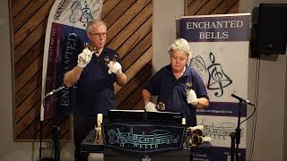 Handbell Christmas Medley played 4 in hand by Enchanted Bells duo Perth Western Australia [upl. by Laerol]