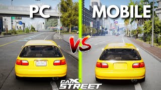 CarX Street  PC vs Mobile  Side by Side Comparison [upl. by Neu481]