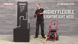 RIDGID KJ 1590 II Draagbare hogedruk rioolreiniger art 35511 [upl. by Esilec]