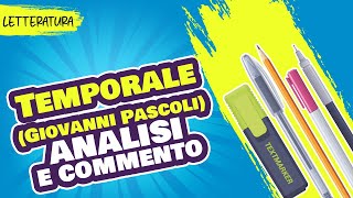 Temporale di Pascoli analisi e commento [upl. by Annoik]