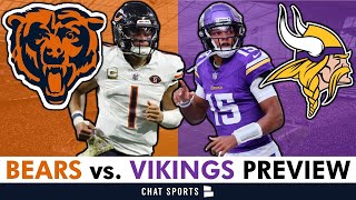 Bears vs Vikings Monday Night Football Preview Schrocks NFL Rankings  NFL Highlights Update [upl. by Akili]