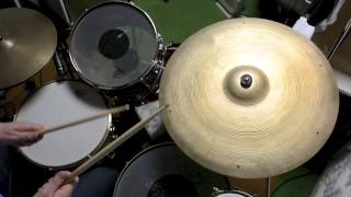 Three Great Cymbals Avedis Zildjian 22quot Vintage 50s 60s Sizzle Thin Light Jazz Crash Ride [upl. by Ebehp]