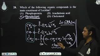 Select the correct statements a Nitrogenous compound in both lecithin and ce [upl. by Bottali]