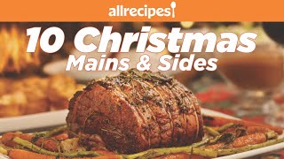 10 Christmas Main and Side Dishes  Holiday Dinner Recipes  Allrecipescom [upl. by Eerehs126]