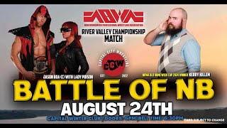 CCW Clash 23 NBWA River Valley Championship Match 2 Kerry Killem vs Jason Boa with Lady Poison c [upl. by Norton]