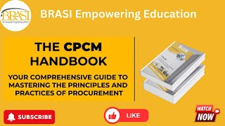 Certificate in Procurement amp Contract Management Handbook  BRASI Empowering Education [upl. by Dnomal381]