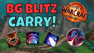 Devastation is INSANE in BG Blitz HARD CARRY 🐲🔥😱😎Devastation Evoker PVP The War Within [upl. by Clarice721]