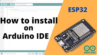 How to install ESP32 library in Arduino IDE  Installing ESP32 board in Arduino IDE [upl. by Seagraves]