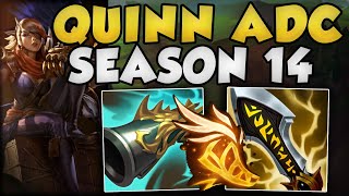 RANK 1 QUINN SHOWS YOU HOW TO PLAY QUINN ADC IN SEASON 14 [upl. by Ahsrat]