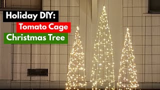 Holiday Christmas Tree  Garden DIY [upl. by Ardehs]