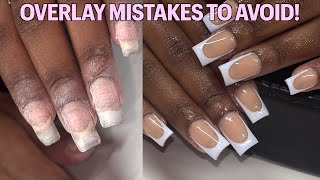 ACRYLIC OVERLAY ON NATURAL NAILS HOW TO DO OVERLAY NAILS [upl. by Herzel911]