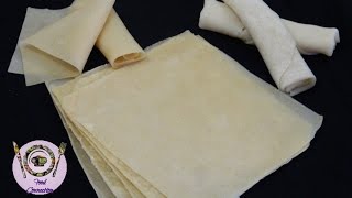 Homemade Spring Roll Sheets  Multipurpose Wrappers  In Three Ways  By Food Connection [upl. by Novyar]