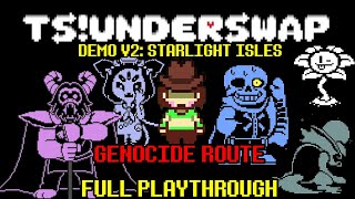 TSUNDERSWAP V2 STARLIGHT ISLES GENOCIDE FULL PLAYTHROUGH FANGAME  No Commentary  Secrets [upl. by Cati639]