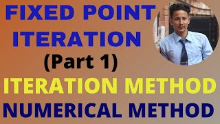 Fixed Point Iteration Method in Nepali  Part 1  Iteration Method  Numerical Method [upl. by Alyam706]