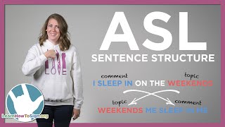 ASL Sentence Structure Explained  American Sign Language for Beginners [upl. by Waldman180]