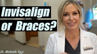 Invisalign vs Braces  Dentist Answers [upl. by Ragas]