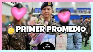 🥇Jimin de BTS mejor promedio de su división militar 🪖 [upl. by Cantlon]