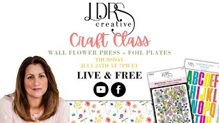 Easy Dimension with Letterpress Backgrounds  Craft Class Live [upl. by Aynotal]