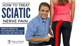 How To Treat Sciatica  Effective Home Exercise Progression For Sciatic Nerve Pain [upl. by Dnomso]