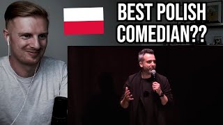 Reaction To Abelard Giza  MYŚLIWI Polish Comedy [upl. by Ardiedal]