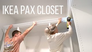 IKEA PAX Closet  Home With Stefani [upl. by Nelon359]