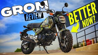 New Honda Grom 125 Review  Mods  Better [upl. by Tzong]