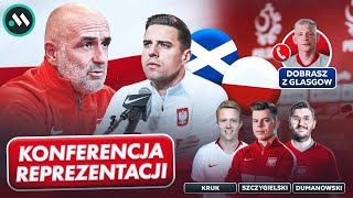 SZKOCJA  POLSKA PROBIERZ I BEDNAREK NA KONFERENCJI REPREZENTACJI W GLASGOW [upl. by Neron39]