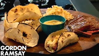 Beef Tacos with Wasabi Mayonnaise  Gordon Ramsay [upl. by Sinclair]