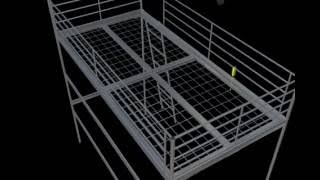 IKEA Loft Bed  Instructions in 3D [upl. by Aistek939]