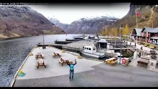 Neue Live Webcam  Geirangerfjord cruise port  en0243 [upl. by Mathias359]