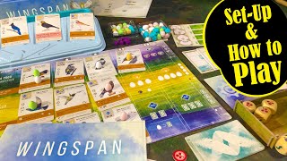 WINGSPAN Setup and How to Play followed by a Solo Play Thru with the AUTOMA [upl. by Nesmat]