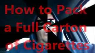 How To Pack A Full Carton Of Cigarettes  Marlboro Red [upl. by Sivla]