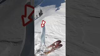 Breaking a Snow Mountain with a Stick shortsvideo [upl. by Irrek]