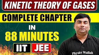 KINETIC THEORY OF GASES in 67 Minutes  Full Chapter Revision  Class 11th JEE [upl. by Llyrad]