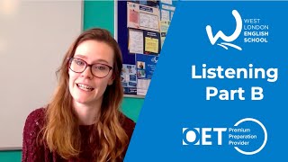 Listening Part B with Beth  West London English School  Facebook live  Occupational English Test [upl. by Ormond]