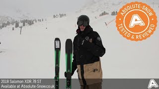 2017  2018  Salomon XDR 78 ST Skis  Video Review [upl. by Timon6]