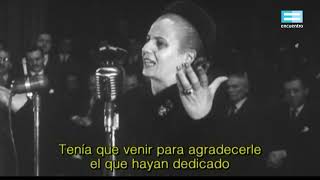 Discurso Evita 17 de octubre 1951 Primera transmisión televisiva  Canal Encuentro [upl. by Oswin598]