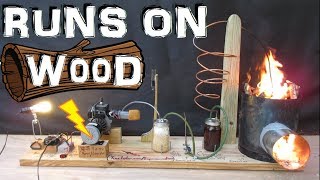 How to Make a Generator that Runs on Wood wood gas gasifier Experiment [upl. by Hpejsoj]