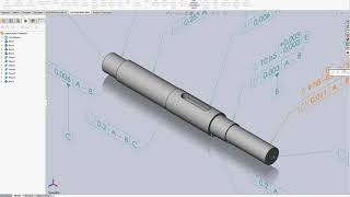 Creating and Tolerancing a shaft key seat using solidworks MBD [upl. by Eelime]