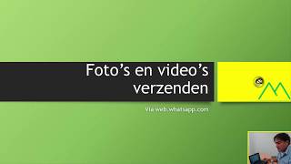 Fotos of videos delen uit je telefoon naar een computer of Chromebook via whatsapp [upl. by Refiffej]