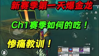 新赛季第一天就爆金龙，CH1赛季如何的吃！和平精英地铁逃生 [upl. by Parthinia]