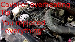 Overheating problem 1997 Chevrolet Cavalier 22L 4 cylinder [upl. by Kirven]