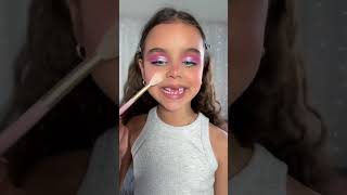 Barbie Makeup Transformation  Makeup By 6 Year Old Kassie [upl. by Tychonn]