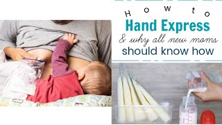 Hand expression and how it increases your breast milk supply breastfeeding handexpression [upl. by Wait]