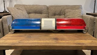 Whelen Woodway Centurion Strobe Light Bar Romanian Politia woodway engineering romana police [upl. by Ellerud]