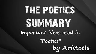 Summary amp Important concepts in quotpoeticsquot By Aristotle Urdu Hindi [upl. by Brade]