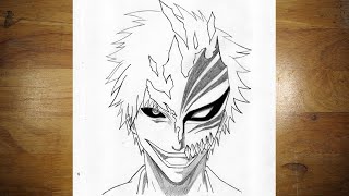 Anime Drawing  How to Draw Ichigo Kurosaki Bleach Step by Step [upl. by Anyahc894]