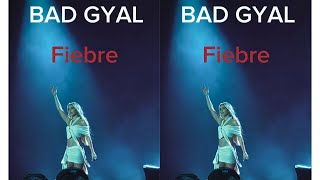 BAD GYAL  FIEBRE Concierto Barcelona [upl. by Frederica]