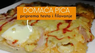 🍕Domaća pica  Priprema testa i filovanje [upl. by Nairadas233]