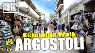 Argostoli  Kefalonia  Greece  4K Evening Walking Tour  June 2022 [upl. by Guimond]